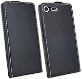 Klapptasche Schutztasche für SONY XPERIA XZ PREMIUM in Schwarz Tasche Zubehör Flip-Cover Hülle @ Energmix - 