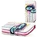 Produktbild Saxonia Tasche Samsung Galaxy S3 Mini Hülle Flip Case Schutzhülle Handytasche mit Kartenfach Motiv Auge