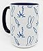 Produktbild The Bunny and Carrot extra large Becher with blue inner and large handle by Half a Donkey