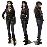 schaufensterpuppe weiblich beweglich schöne Schaufensterpuppe mit zwei Perücken gratis ! ( lange gelockt 1X schwarz 1X dunkelbraun)