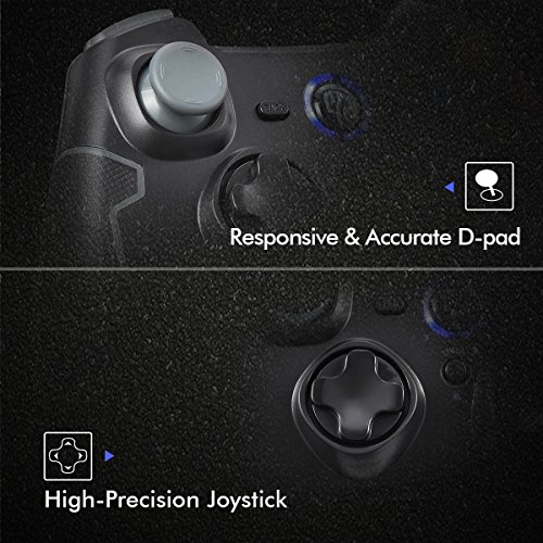 EasySMX Mando para PC  PS3 Gamepad Al  mbrico  Joystick con los Botones de Doble-Vibraci  n Turbo y Trigger Compatible con Windows Android  PS3  TV Box  Gris 