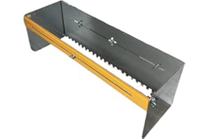 IRON GRX Llana dentada Extensible Regulable (Hasta 1 metro) - Deslizador de mortero hasta 105 cm, Cajon Plana Peine caja paleta Colocación de Baldosas azulejos losas Espátula Mango tirador acero galvanizado