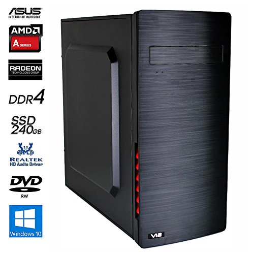 SNOGARD OfficeLine PC | AMD A6-6400K | 8GB DDR3 | 240GB SSD | Radeon R5 | W10Pro | Desktop Komplett System | Multimedia und Internet Computer