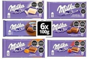FRAYONES Pack de 6 Tabletas Milka de 100 Gr Surtido Sorpresa