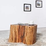 VERSAND: Der Couchtisch PUNE Akazie wird aus Sicherheitsgründen auf einer Palette versendet.