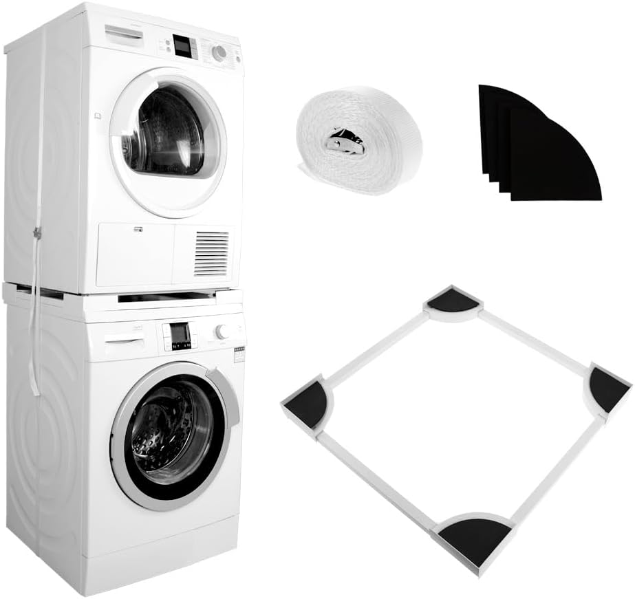 Çamaşır Makinesi Kurutma Makinesi İstifleme Kiti Tüm Markalar ile Uyumlu Ayarlanabilir