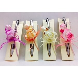 Bolígrafos GRABADOS para invitados a boda, bautizo o comunión (pack de 15 unidades) Boli+puntero táctil móvil+linterna PERSONALIZADO y decorado.
