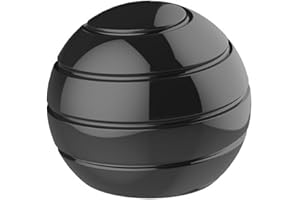 Fantes Kinetic Spinning Desk Spielzeug Angstentlastung Stress ADHS Angst Helfer (Dia-45mm, Schwarz)