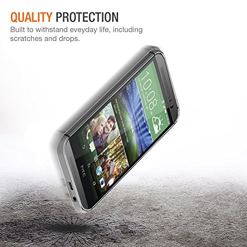 HTC One M8 Funda  iVoler TPU Silicona Case Cover Dura Parachoques Carcasa Funda Bumper para HTC One M8   Ultra-delgado   Shock-Absorci  n   Anti-Ara  azos   Transparente - Garant  a Incondicional de 18 Meses