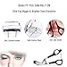 Stainless Steel Eyelash Curler, SUPRENT Perfect Magic Eye Eyelash Curler, Long-Lasting Rolling Up, Portable, No Pinching Eyelid, Makeup Tool Accessory, 5 Refill Rubber Pads