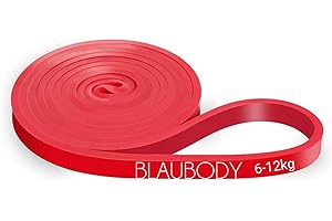 BLAUBODY Gomas Dominadas Pack Gomas Elasticas Fitness Bandas Resistencia (Individualmente) o (4 Bandas de Resistencia + Bolsa) Elasticos Fitness Musculacion Banda Elastica Dominadas Goma Elastica Ejercicio