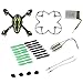 AFUNTA Hubsan X4 H107C Quadcopter Black / Green Spare Parts Crash Pack (One Body Shell + One protective cover + 4 Rubber Feet + 4 x Spare Blades Set + One spare 380mA battery + 2 Motors + 2 Led light)