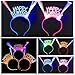 Produktbild Derkoly Light Up LED Happy New Year Optical Fiber Hair Hoop Weihnachtsfeier Decor Geschenk-Random Color