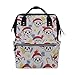 Produktbild Riesige süße Panda Wear Hut große Kapazität Wickeltaschen Mama Rucksack Multi Funktionen Windel Pflege Tasche Tote Handtasche für Kinder Babypflege Reisen täglich Frauen
