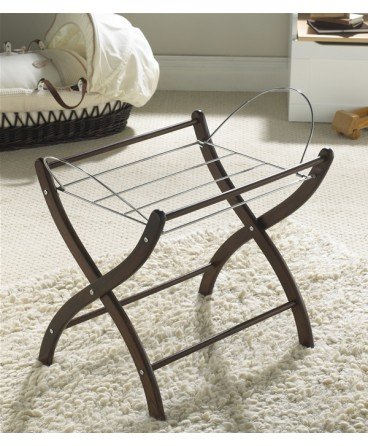 Izziwotnot Moses Basket Stand Mahogany