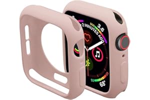 Miimall Kompatybilny z Apple Watch Series 5/4, iWatch 40 mm, miękki, odporny na wstrząsy poliuretan termoplastyczny do Apple Watch Series 5/4, różowy