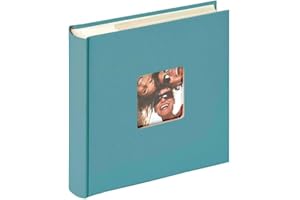 walther design Album Fotografico Verde Petrolio 200 Foto 10 x 15 cm Album per Appunti con Copertina Ritagliata, Fun ME-110-K