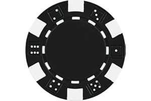 Da Vinci 50 Clay Composite Dice Striped 11.5 Gram Poker Chips, Choose from 11 Colors