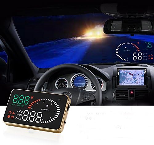 OHREX Head Up Display, Car Auto HUD Speeding Fuel Warning Windshield Projector System with OBD2 Interface