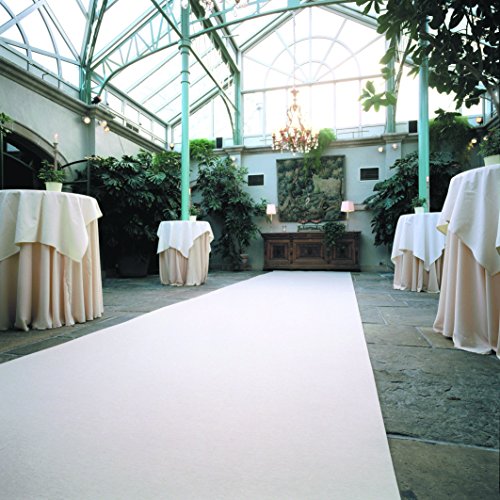 Weißer Teppich - Hochzeitsteppich - VIP Teppich - Eventteppich (4,50EUR/m²) - 1,00m breit