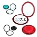 2x MAGNIFIER LADIES POCKET COMPACT PURSE HANDBAG MIRROR TRAVEL DOUBLE MAKEUP