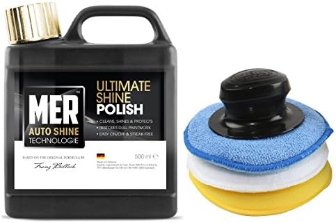 Mer Ultimate Shine Polish 500ml + 3 Pcs Applicator Pad &amp; Handle set