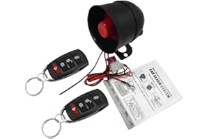 Kacepar Alarme Universelle de Voiture, système de Protection antivol avec télécommandes, adapté aux Voitures DC12V