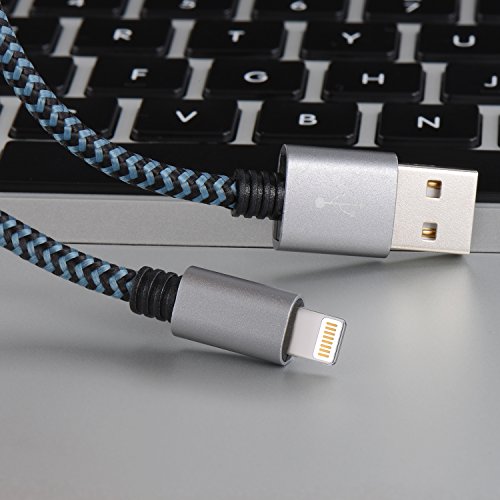 Iphone Ladekabel Lightning Kabel Iphone-6-Ladekabel – Ongoteck Lightning Kabel 2Pack 2M iPhone Ladekabel / iPhone Kabel / Apple Datenkabel für iPhone 5/SE/5C/5S/6/6S//7/7(Plus), iPad Pro/Air Air 2/mini 2/3 (Blau) - 4