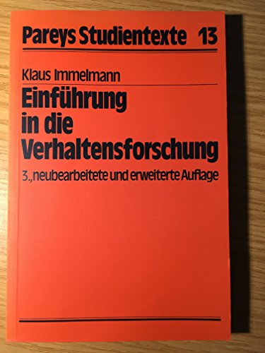 Download Einführung in die Verhaltensforschung Download Einführung in die Verhaltensforschung
