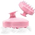 IBAMA Hair Scalp Massager Shampoo Brush with Soft Flexible Silicone Scrubber Dandruff Scalp Exfoliator for Wet Dry hair brush for Men Women Kids Pets Pink, MABRUSH01PK
