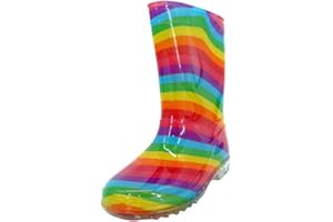 THINGIMIJIGS Bottes en caoutchouc pour fille Motif arc-en-ciel