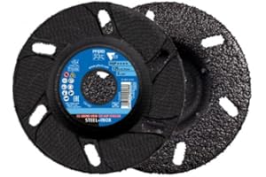 PFERD INOVATION CC-GRIND VIEW Klare Sicht Schleifscheibe 125x22,23 mm Speziallinie SGP STEELOX für Stahl/Edelstahl, 5 Stück, schwarz