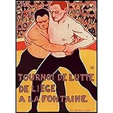 Poster “Tournoi de Lutte de Liege a la Fontaine”