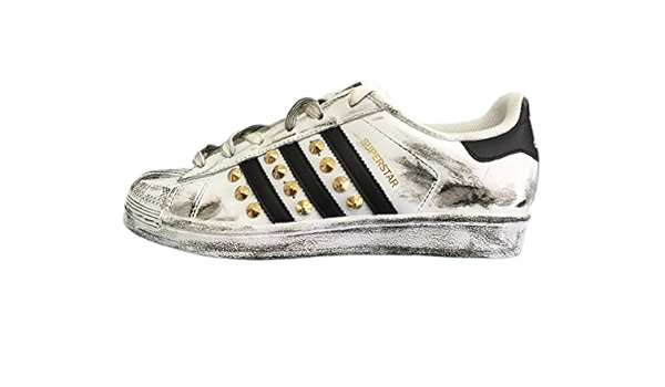 superstar bianche con borchie