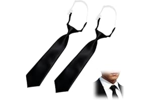 Cylocrya Corbatas para Mujer, 2 Piezas Corbata Ajustable para Niña Corbata Larga, Ideal para Cosplay, Escuela, Bodas, Fiestas y Más