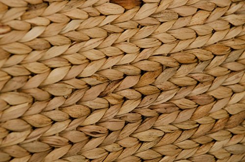 VIVANNO 2er Set Regalkorb aus Wasserhyazinthe „Lanta“, 36 cm, Natur - 5