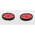 Robocraze Red BO Motor Wheel - Set of 2 | Robotics Science Project