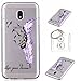 Produktbild Hülle Galaxy J7 2017 (European Version) Hülle,TPU Case Schutzhülle Silikon Case,Niedliche Cartoon Malerei Durchsichtige TPU Bumper Handy Tasche Case Cover Etui für Galaxy J730 + Schlüsselanhänger (O) (3)