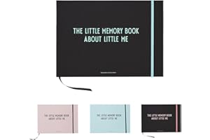 Design Letters Diario dei ricordi bambini | Libro attività con segnalibro per 7 anni| album fotografico & Busta| Regalo per la festa del bambino |libro di carta senza legno| diario di viaggio 30x21 cm