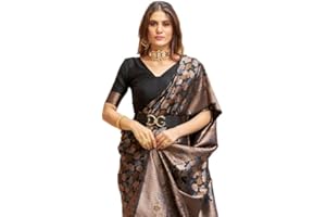 SWORNOF Womens Kanjivaram Soft Silk Saree Patola saree With Blouse Piece