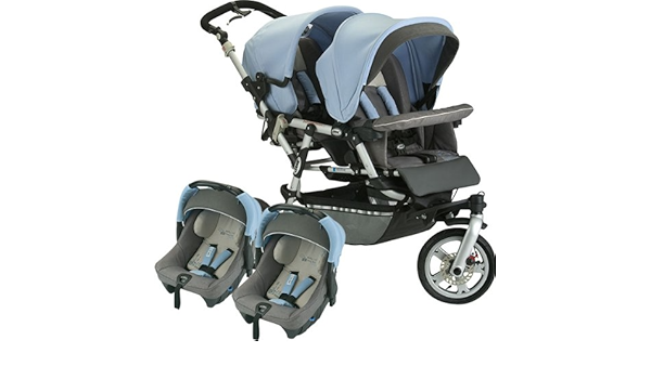 poussette powertwin pro 2 coques strata