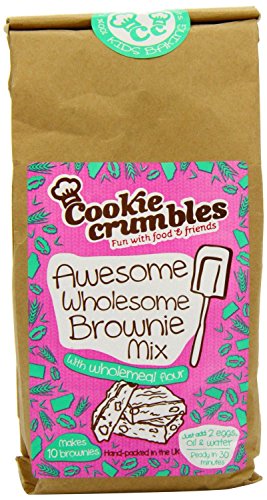 Cookie Crumbles Awesome Wholesome Brownie Mix, No Dairy, No Artificial Flavours And Colours, Ready in 30 Minutes, Rich Chocolate Brownies, Made With 100% Natural Ingredients, Finest Cocoa Powder, 300g