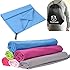 BOOMYOURS Schnell trocknendes Mikrofaser-Handtuch f&uuml;r Reise, Sport, Turnhalle, Yoga, Schwimmen, Strand (Gro&szlig;/Leicht/Extra saugf&auml;hig/Kompakt/Weiche Mikrofaser) enth&auml;lt einen FREI sportlichen Kordelzugbeutel
