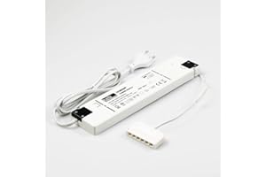 KALB MATERIAL FÜR MÖBEL led fuente de alimentación 12 V 30/60 W transformador controlador adaptador led miniconector, tamaño: 60 W