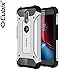 Cubix® Tough Armor Case Slim Rugged 6 Feet Drop Tested Carbon Fiber Texture Air Cushion Back Cover Case for Motorola Moto G4 Plus (Silver) RS.699.00
