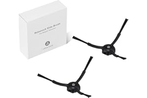 roborock Accesorios Originales, cepillos Laterales de Silicona para aspiradoras de la Serie Q7 MAX/S7 MAX/MaxV Ultra/S7 Pro Ultra/S8 +/S8 Pro Ultra/Q Revo/Q5 Pro, Paquete de 2 Unidades (Negro)