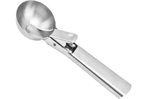 HJDJBD Ice cream scoop, ice cream scoop, ice cream scoop, biscuit scoop, ice cream accessories, ice ball scoop, stainless steel, ice cream scoop, suitable for biscuit dough, falafel