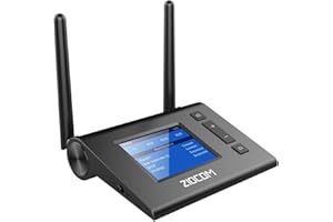 ZIOCOM Receptor Transmisor Bluetooth para TV, Pantalla LCD Visible única, Adaptador Inalámbrico Bluetooth con aptX de Baja Latencia, Auxiliar óptico Digital de 3,5 mm para Computadora, PC, Altavoces