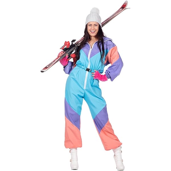 Skipak Retro 80's Print - Aprés Ski Kostuum - Heren