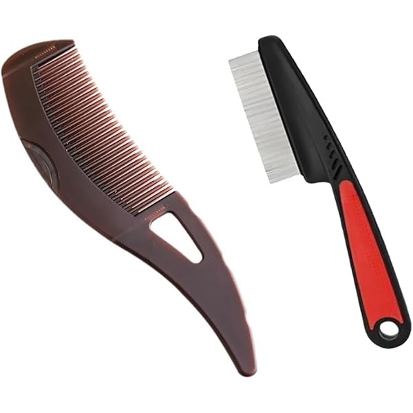 TELAIN Schuppenkamm 2er Set – Edelstahl-Kamm Mit Kopfhautmassage & Schuppenentfernung